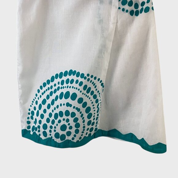 INC International Concepts Boho V-Neck Blouse Women's 14 Dot Print Bell Sleeves - Picture 7 of 10